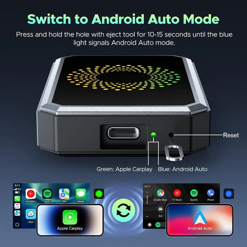 🚗🔌 صندوق اتصال ذكي CarPlay، تشغيل مباشر وتركيب بدون تعديلات