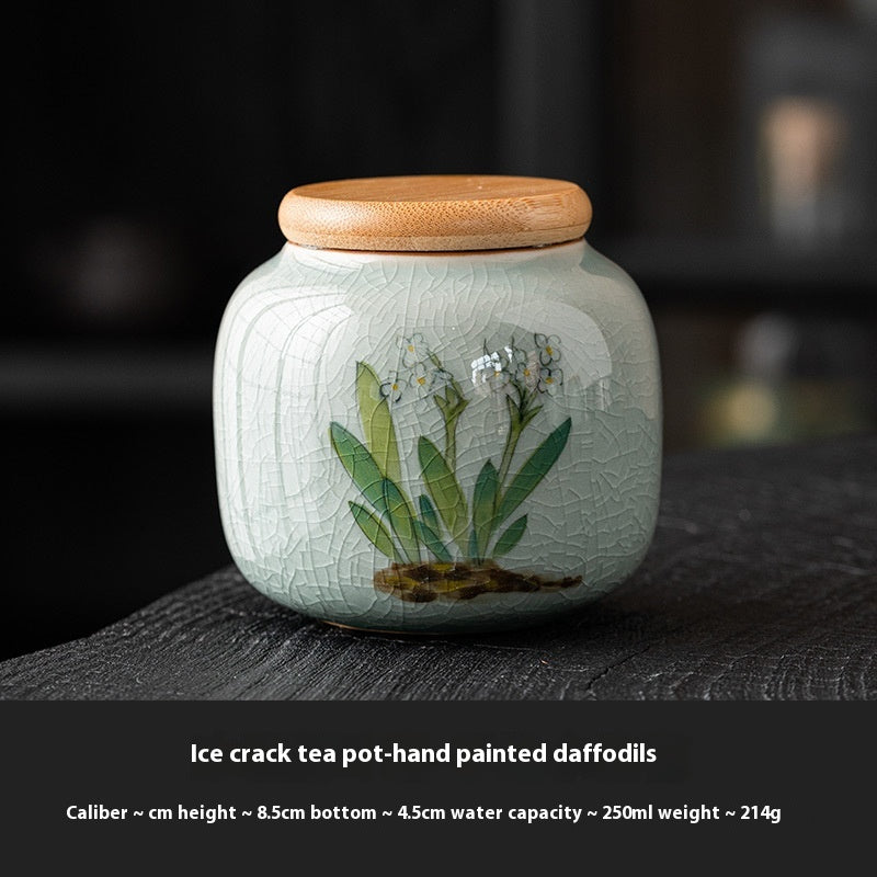 Chinese Calligraphy Ceramic Mini Tea Pot