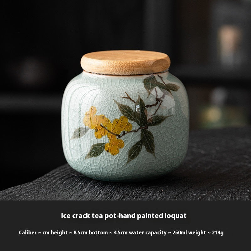 Chinese Calligraphy Ceramic Mini Tea Pot
