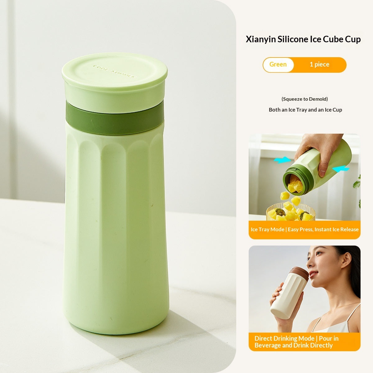 Portable Silicon  Ice-Making Cup