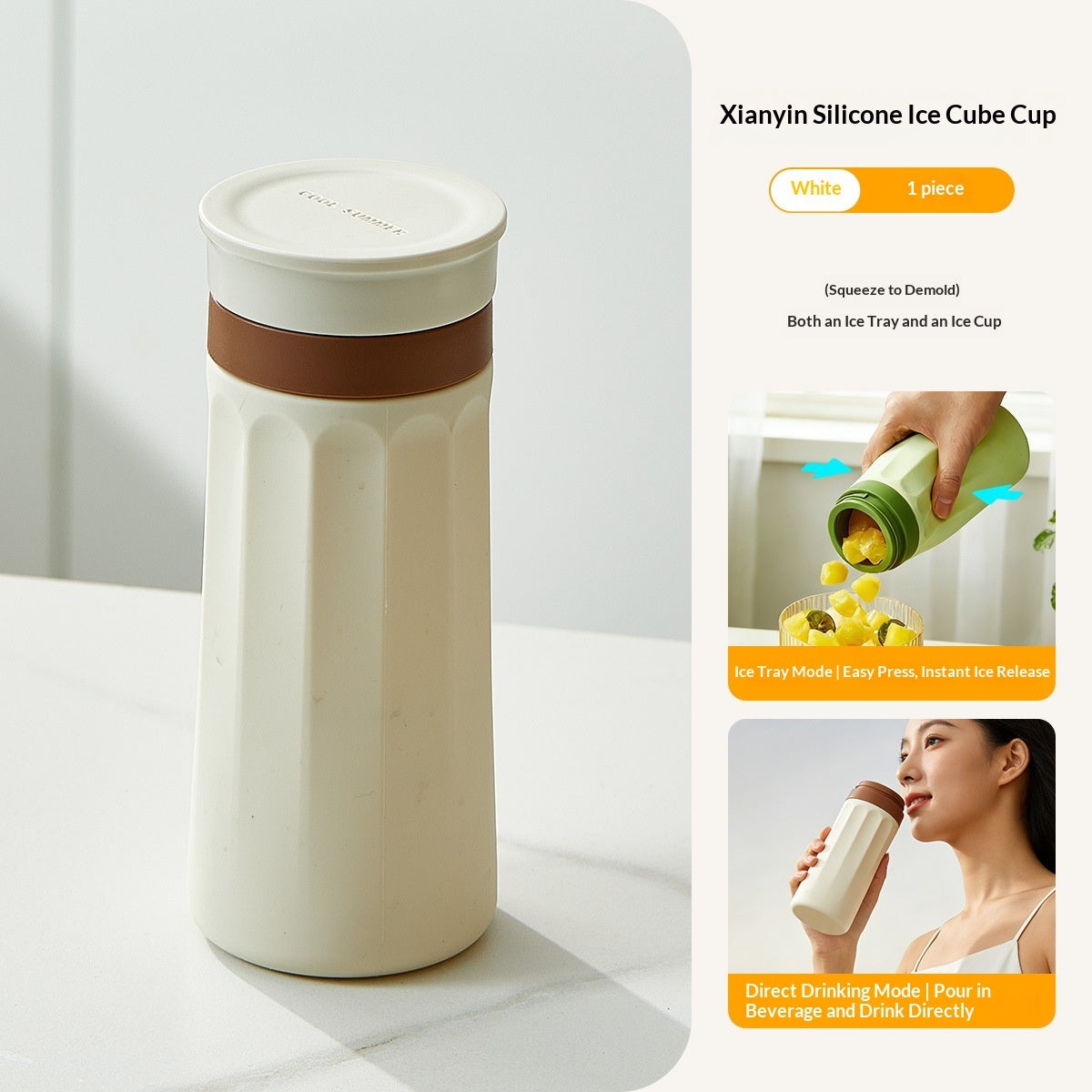 Portable Silicon  Ice-Making Cup