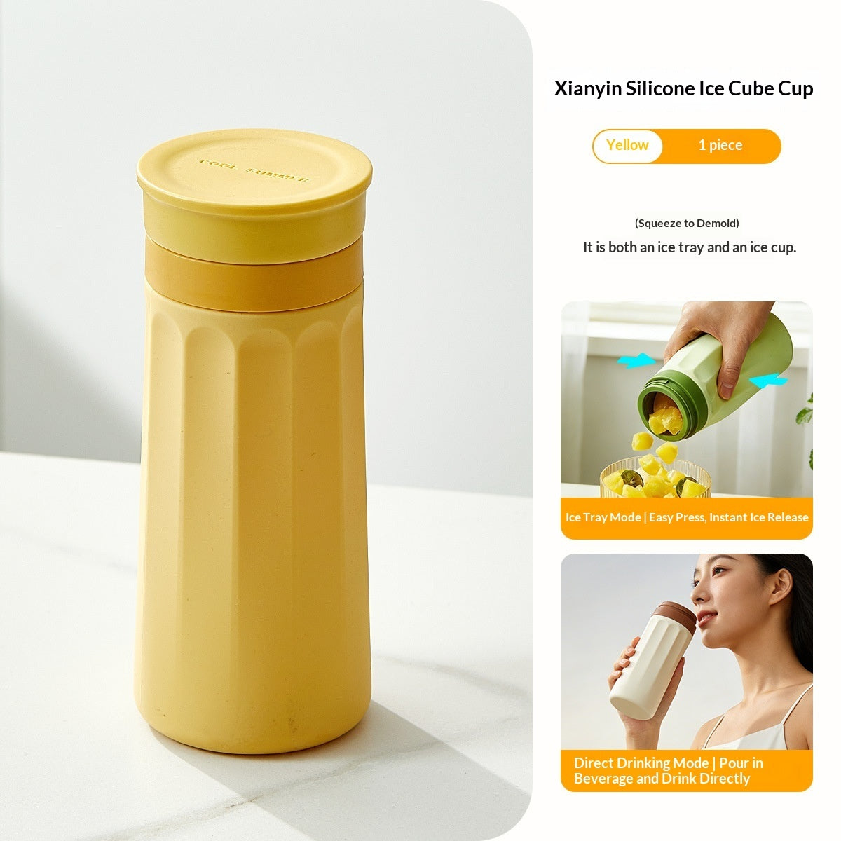 Portable Silicon  Ice-Making Cup
