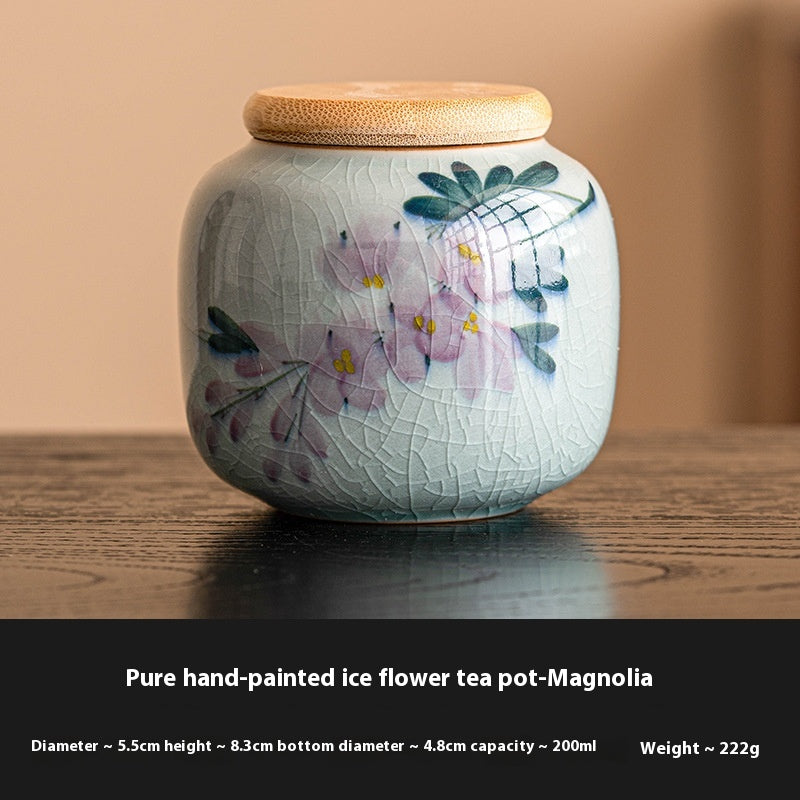 Chinese Calligraphy Ceramic Mini Tea Pot