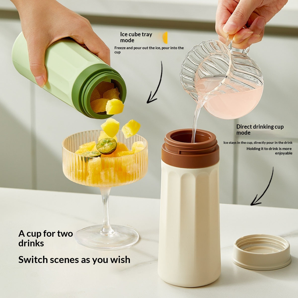 Portable Silicon  Ice-Making Cup