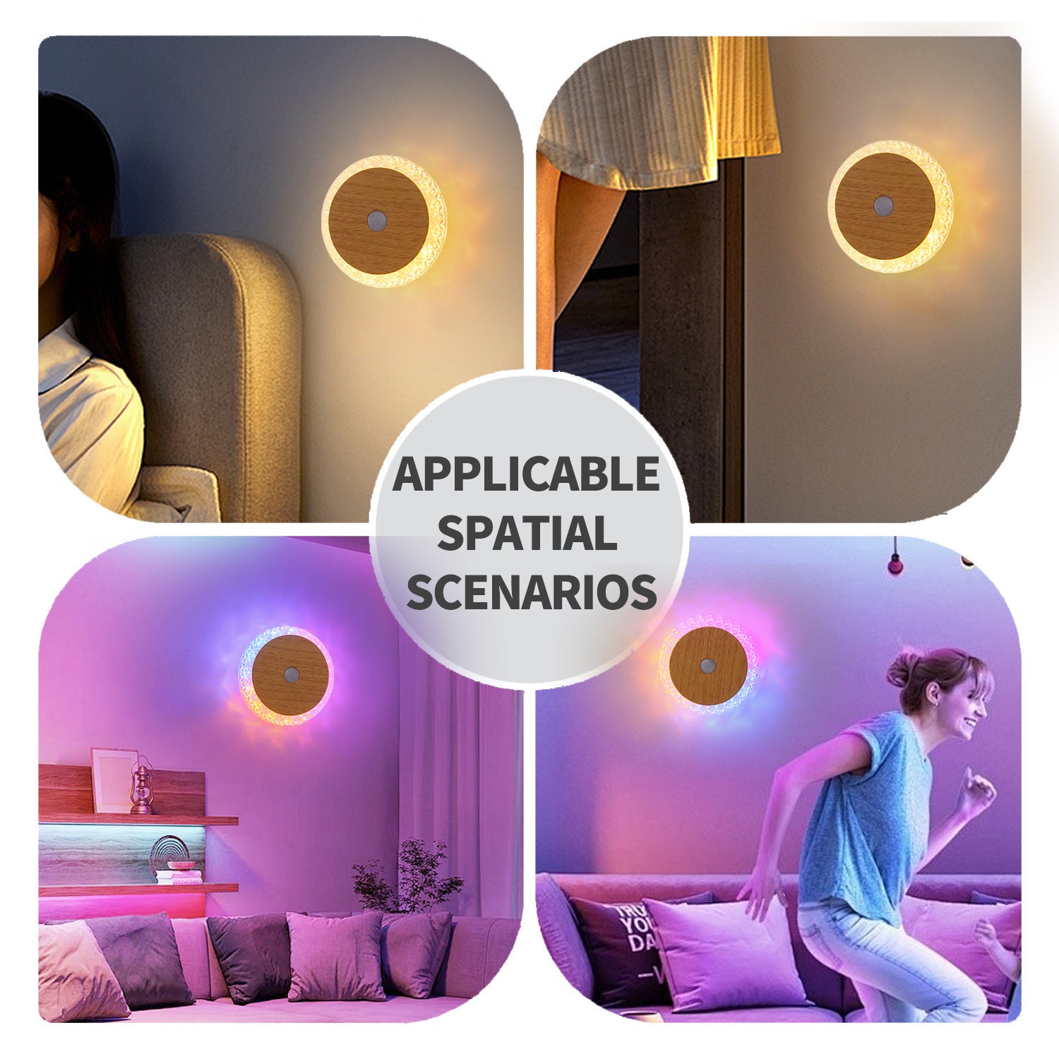 Smart Rechargeable Motion-sensor Wall Light